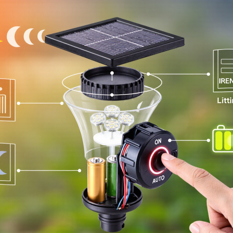 ¿Por qué algunas luces solares tienen interruptor?