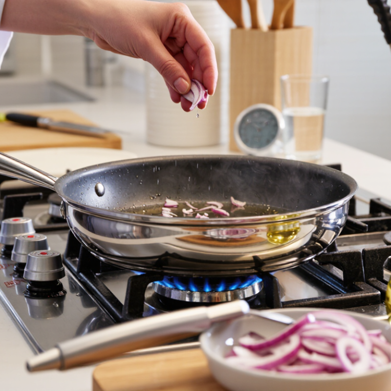 What Is the Best Way to Avoid Burning Food in Steel Pans?