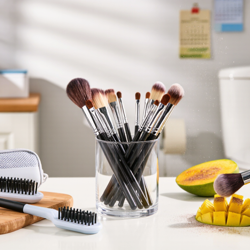 ¿Cómo guardar las brochas de maquillaje y evitar bacterias?
