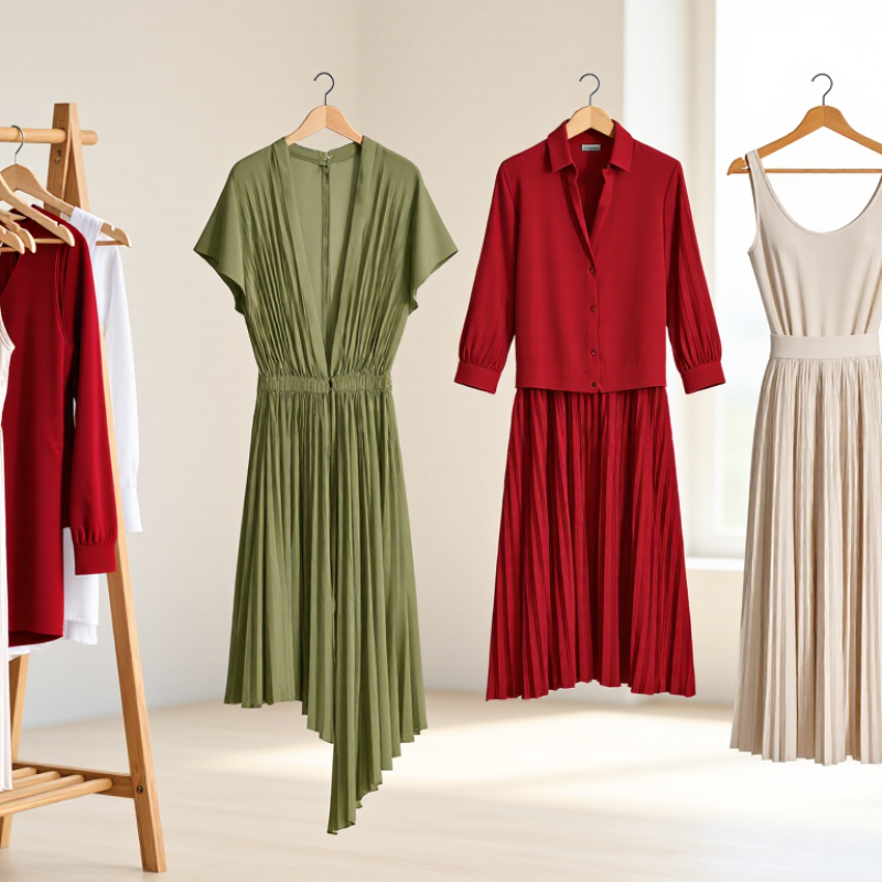 What Are the Top Pleated Midi Dress Trends for Buyers?