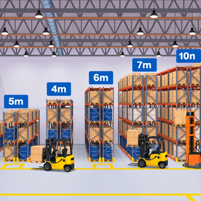 Top 10 alturas máximas para racks de almacén?