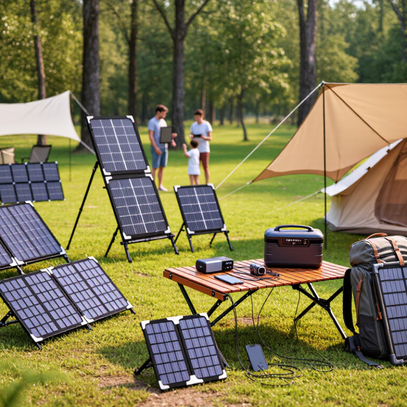 What Are the Top Portable Solar Panels for Camping?