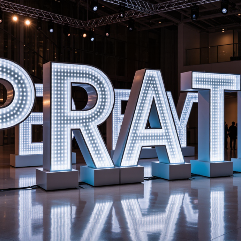 What Are Free Standing Giant LED Letters?