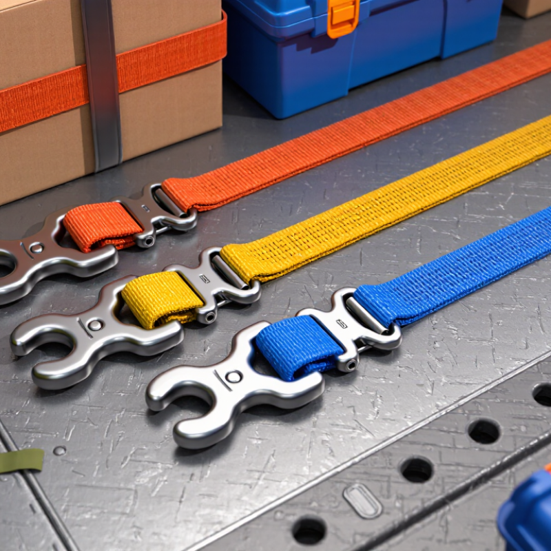 Top Buckle Tie Down Straps for Secure Cargo Transport