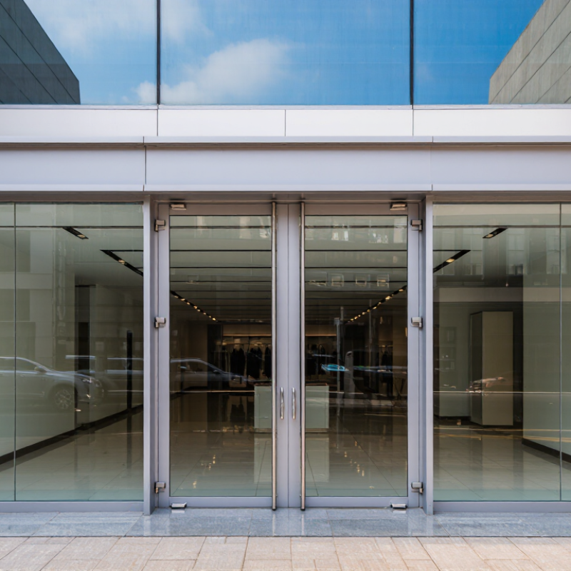 China Top Store Front Glass Door Manufacturers