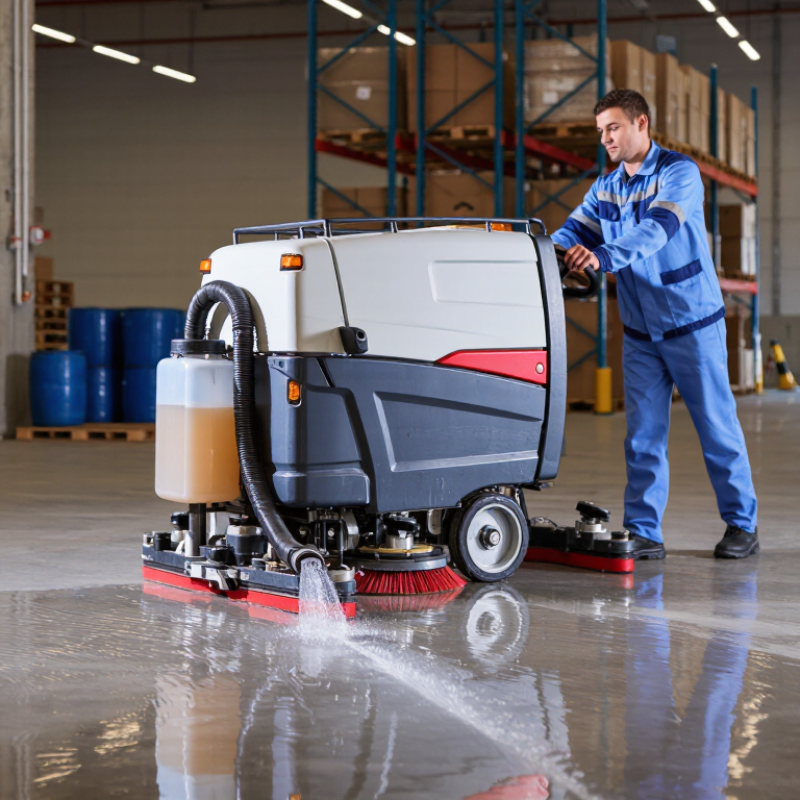 What Is an Industrial Floor Scrubber and How Does It Work?