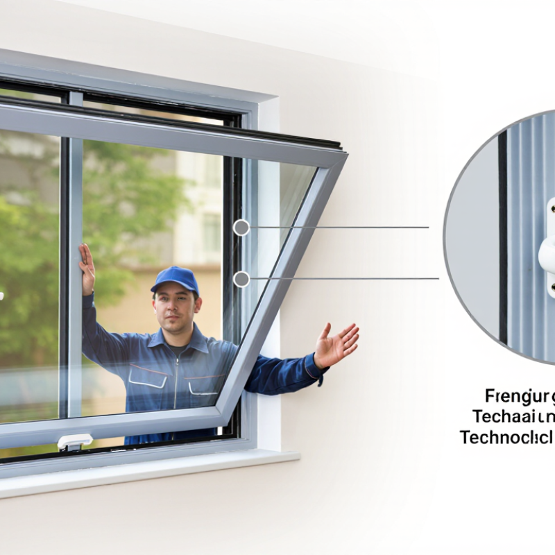 ¿Cómo se abren las ventanas oscilantes de aluminio?