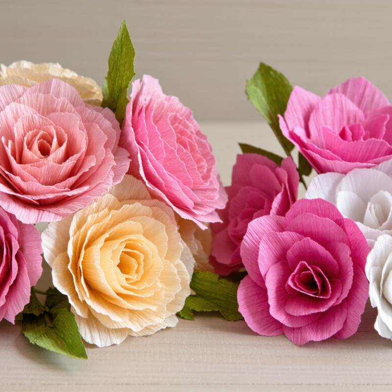 How to Choose Between Crepe Paper and Cardstock Flowers?