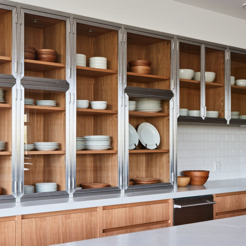 Why Use Aluminum Frames for Kitchen Glass Cabinets?
