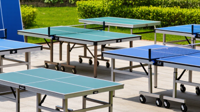 China Top 10 Folding Outdoor Table Tennis Tables?