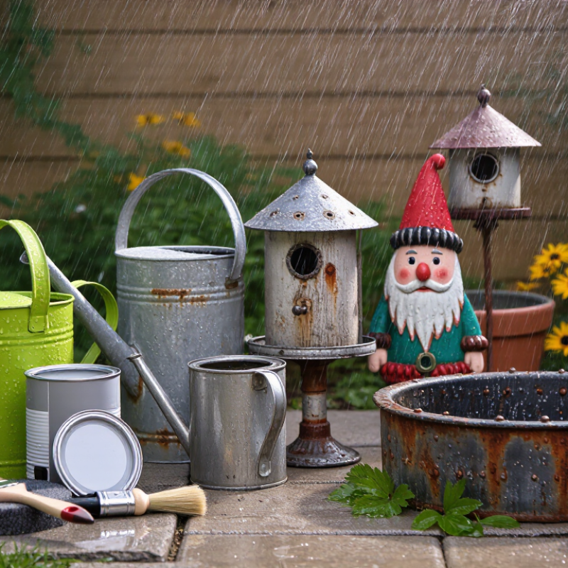 How to Stop Garden Decorations from Rusting