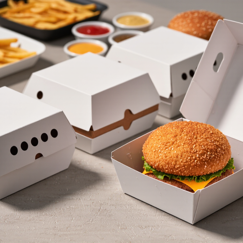 China Top Custom Food Burger Boxes Supplier