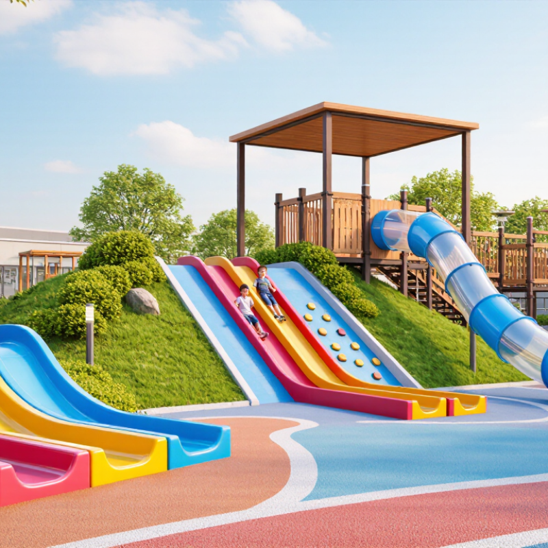 What Types of Outdoor Play Slides Are There?