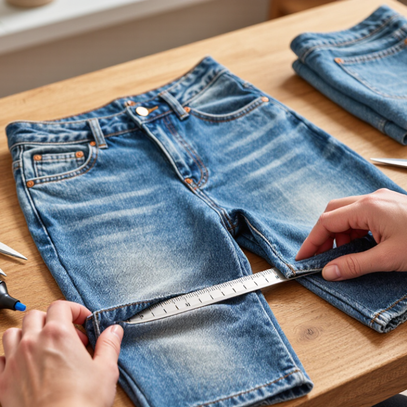 How to Cut Jeans into Shorts at Home?