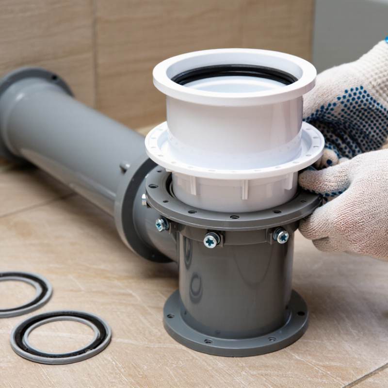 How to Connect a Toilet Flange to a Sewer Pipe?