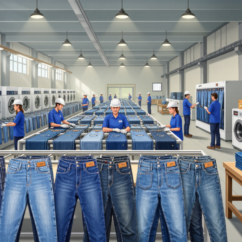 Por que a lavagem do jeans é importante na produção?