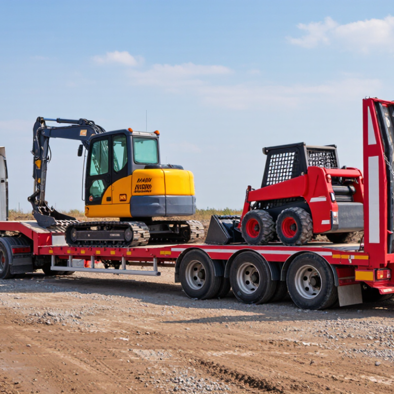 How to Transport a Mini Skid Steer and Excavator Together