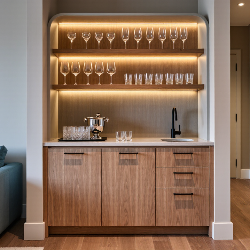 How to Style a Modern Home Bar Area?