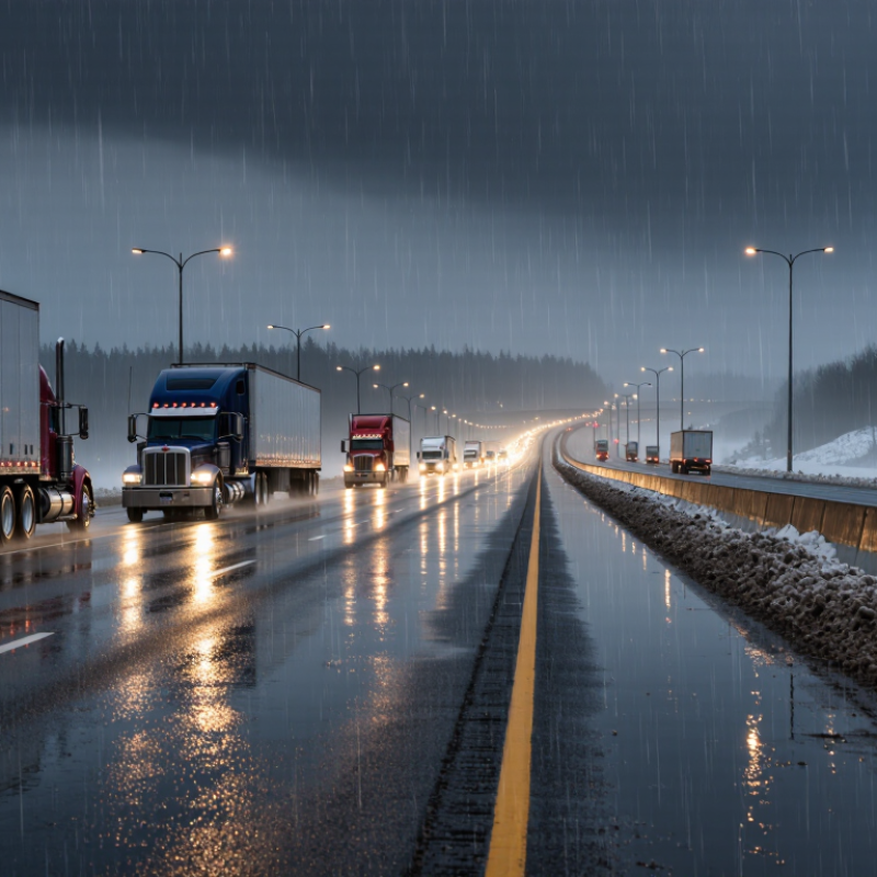 How Weather Conditions Affect Semi Trailer Transport Safety?