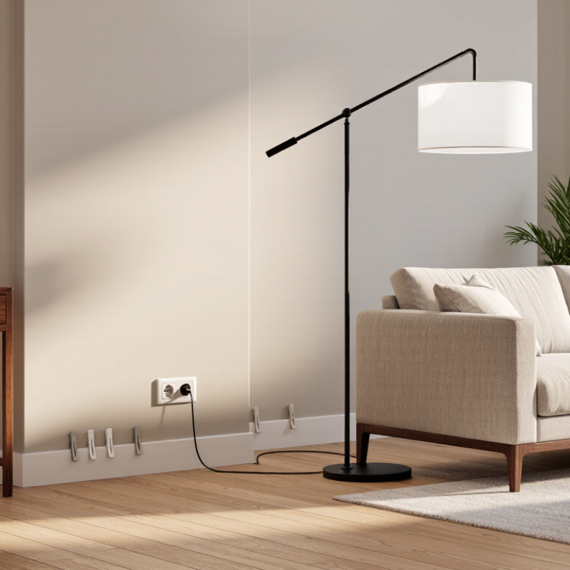 What Is the Best Way to Hide Floating Floor Lamp Cords?