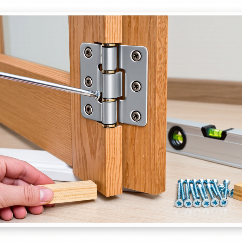 How to Adjust Wooden Door Hinges to Stop Sagging?
