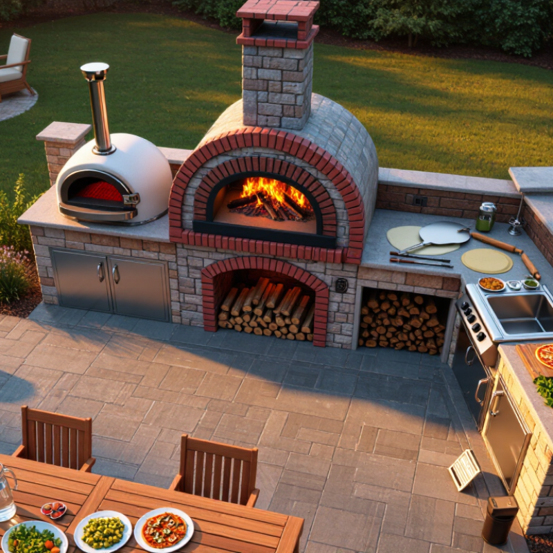 Why Choose an Outdoor Fire Place and Pizza Oven?