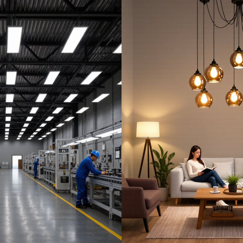 How to Choose Industrial or Household Lighting?