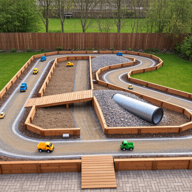 What Is the Best Way to Build a Backyard Toy Truck Track?