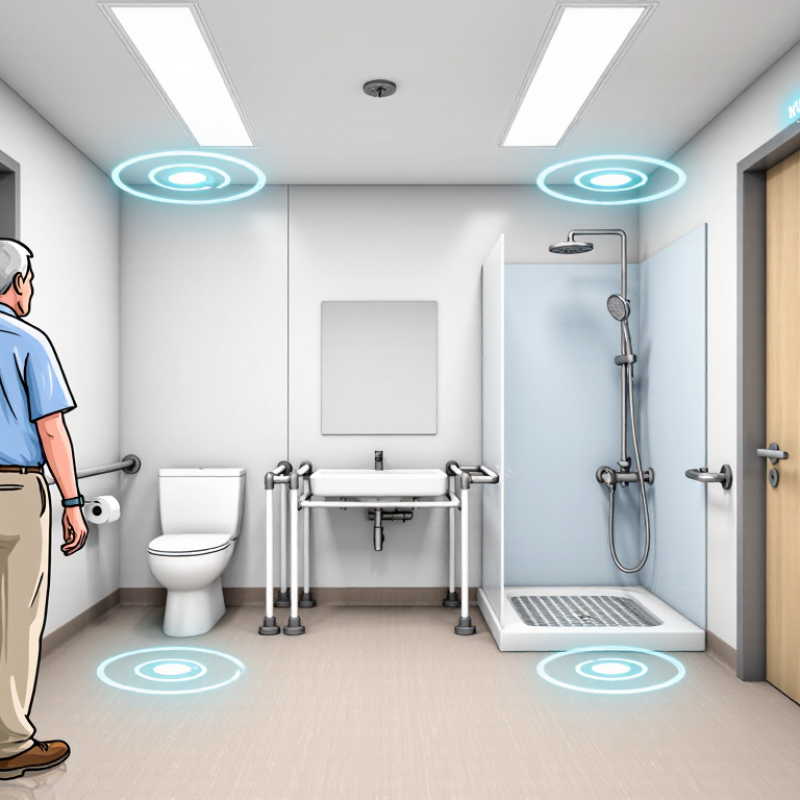 What Is an Elderly Fall Detection Smart Restroom IoT System?