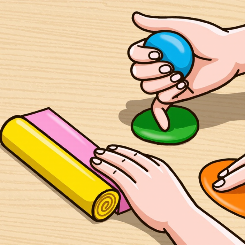 5 melhores exercícios com massa terapêutica para os dedos?