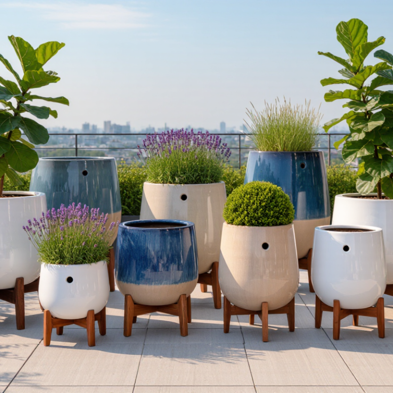 China Best Large Outdoor Ceramic Flower Pots Supplier