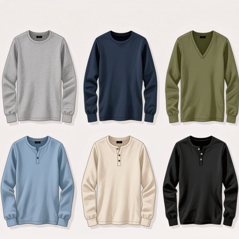 Top 10 Types of Long Sleeve T Shirts for Every Need