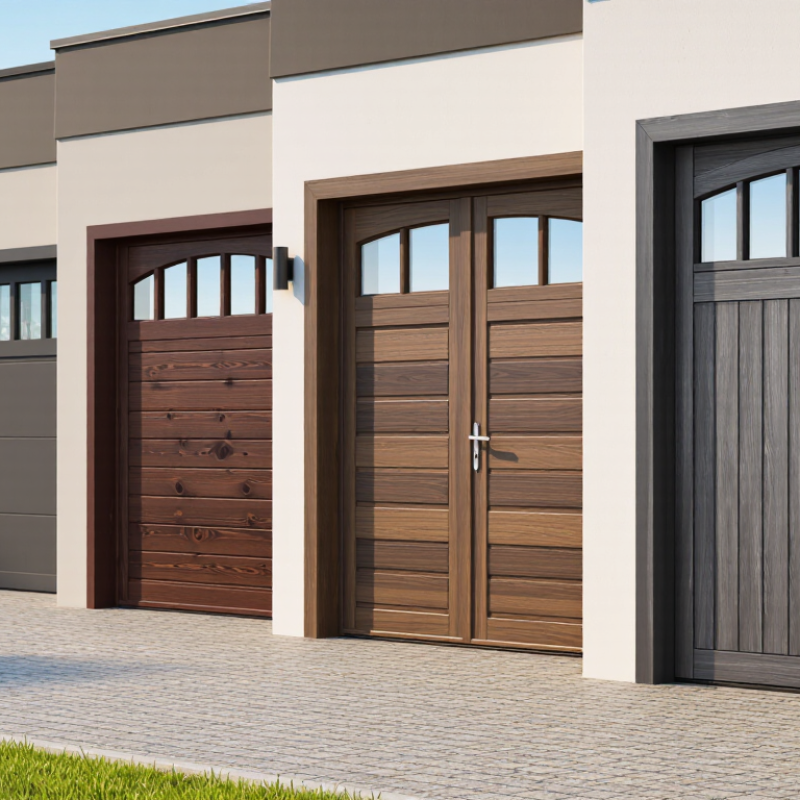 What Types of Wood Look Garage Doors Are Available?