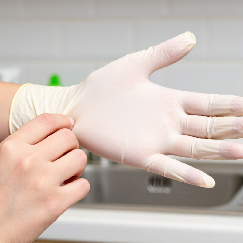 How to Keep Hands from Sweating in Rubber Gloves