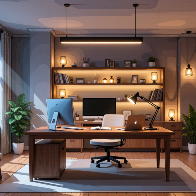 Top 10 Ways to Layer Lighting in a Home Office