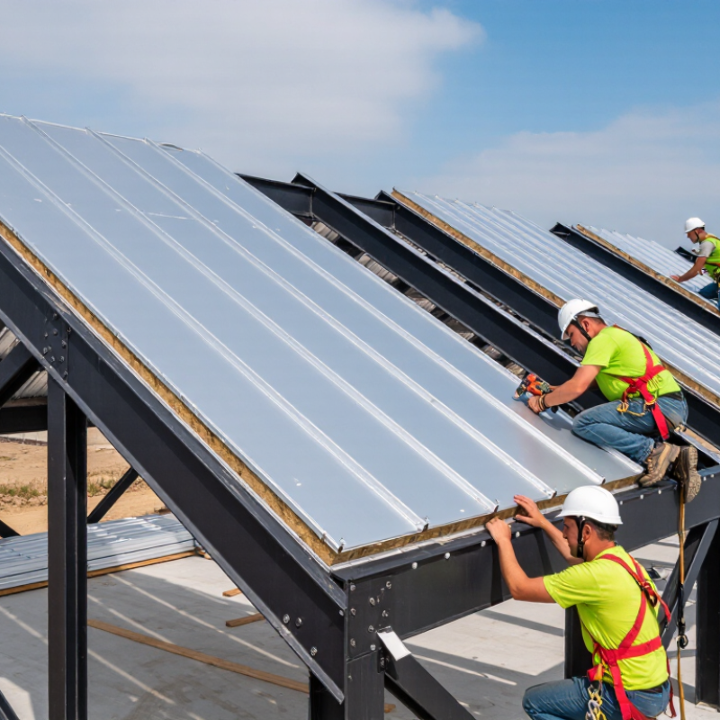 How to Install a Metal Sandwich Panel Roof?